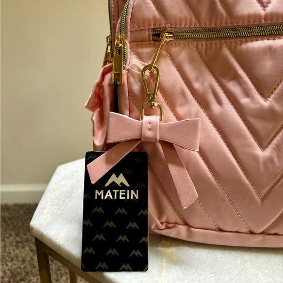 Pink Quilted Backpack - Picture 2 of 3